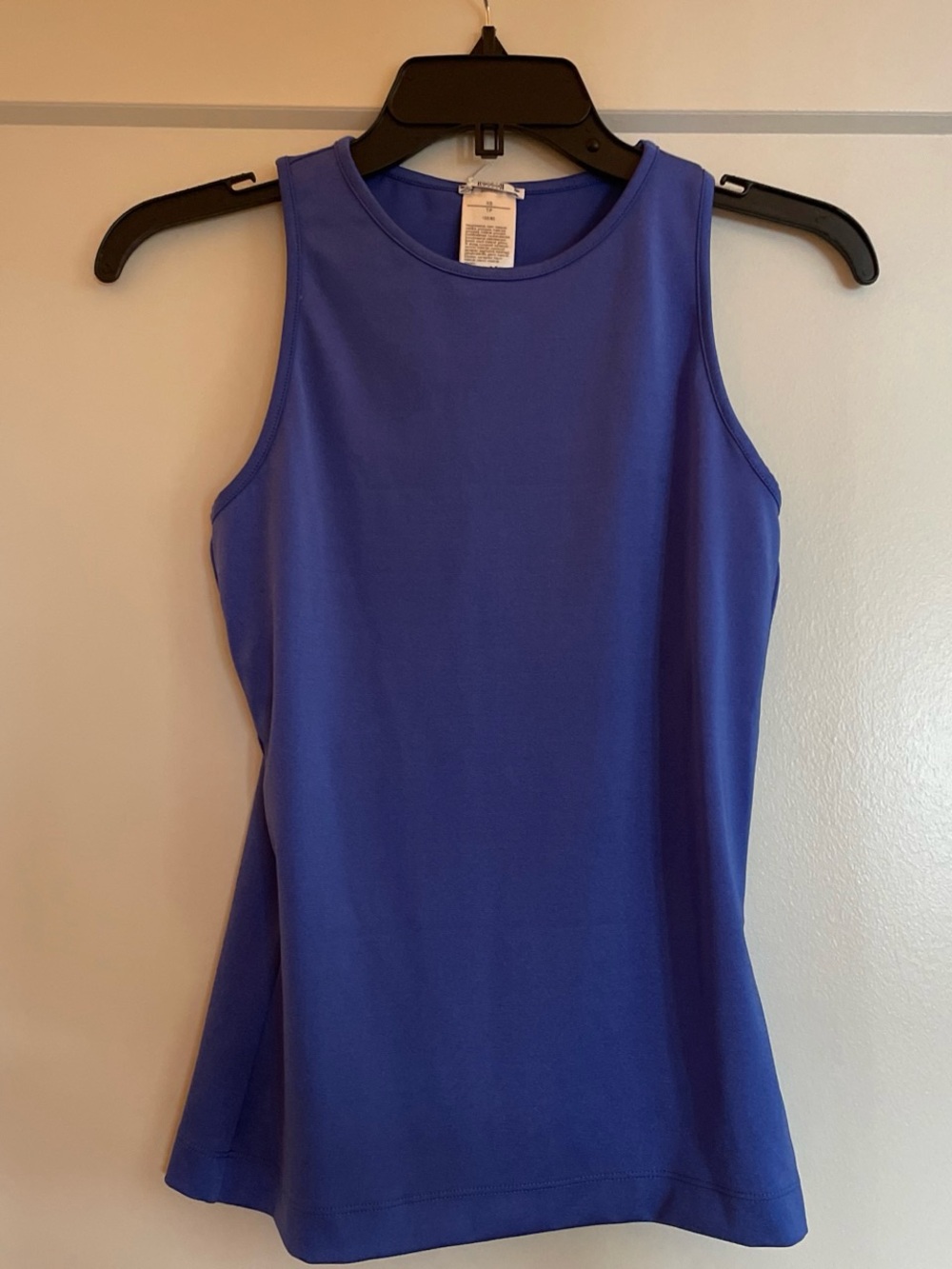 Wolford dazzling colbalt blue sleeveless workout top. #athletic